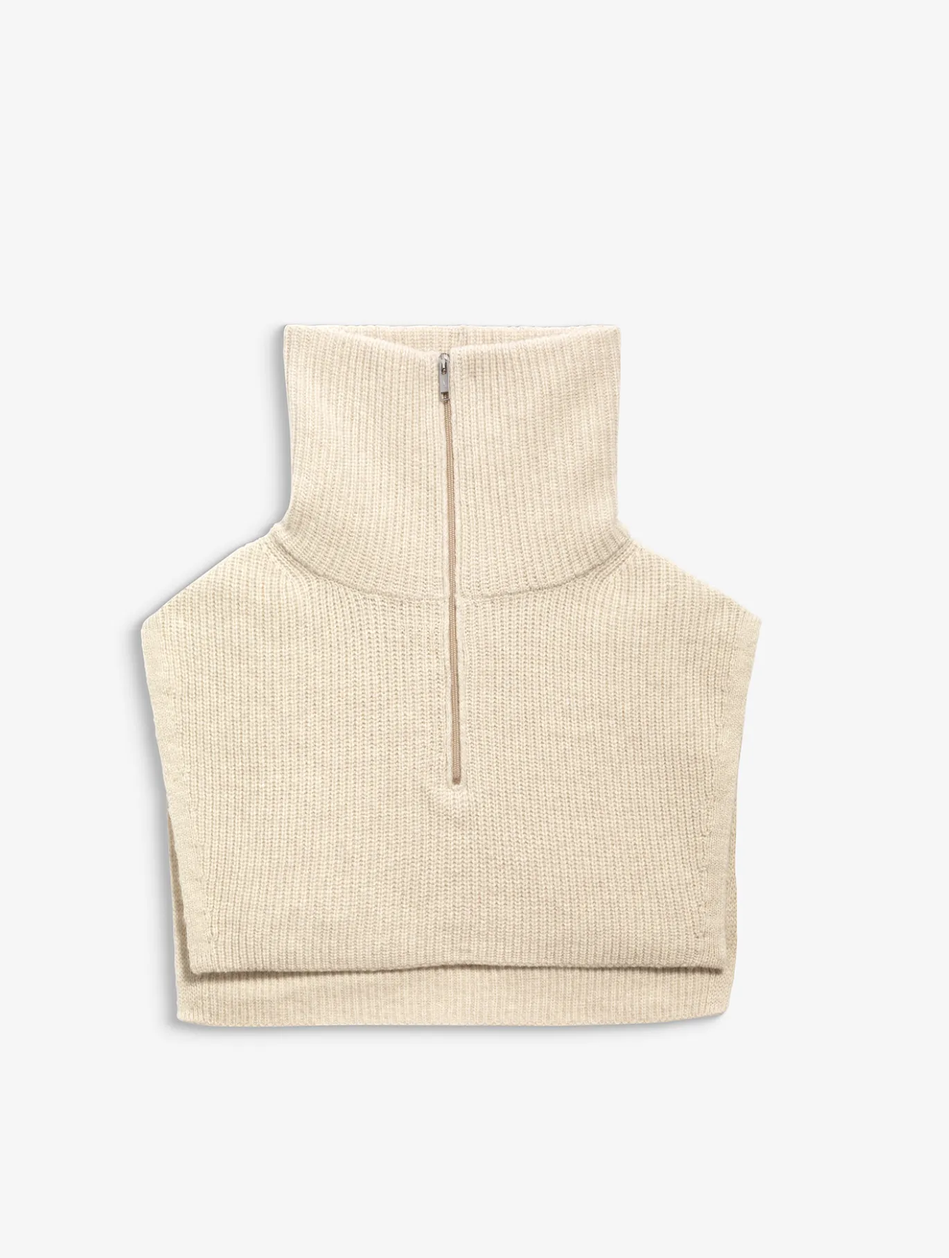 Plastron en laine mélangée - Beige