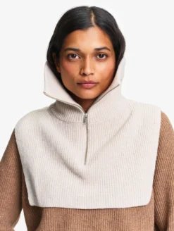 Plastron en laine mélangée - Beige