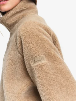 Polaire sherpa col camionneur - Beige