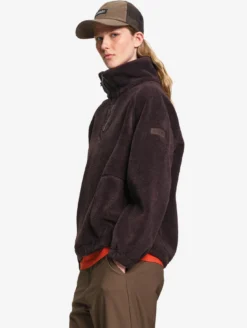 Polaire sherpa col camionneur - Marron