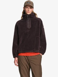 Polaire sherpa col camionneur - Marron
