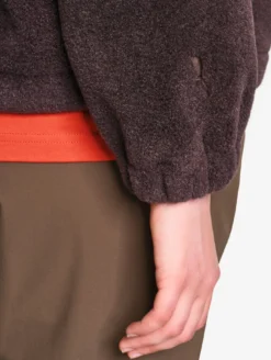 Polaire sherpa col camionneur - Marron