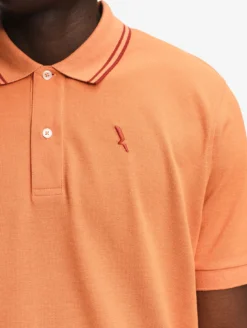 Polo Dry Fast™ à col rabattu avec logo sur la poitrine - Orange