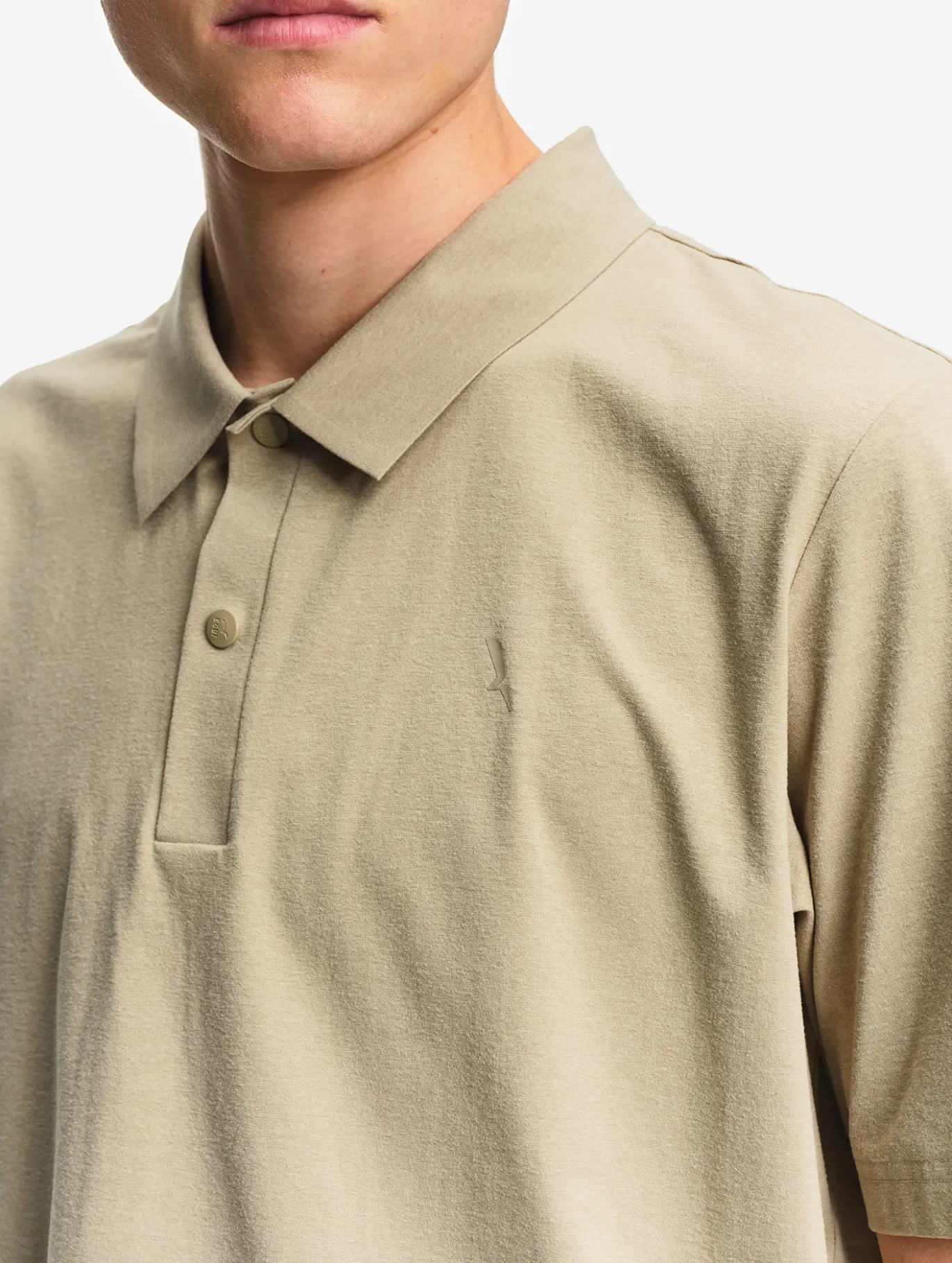 Polo Dry Fast™ TEXTILE® anti-UV avec logo sur la poitrine - Gris