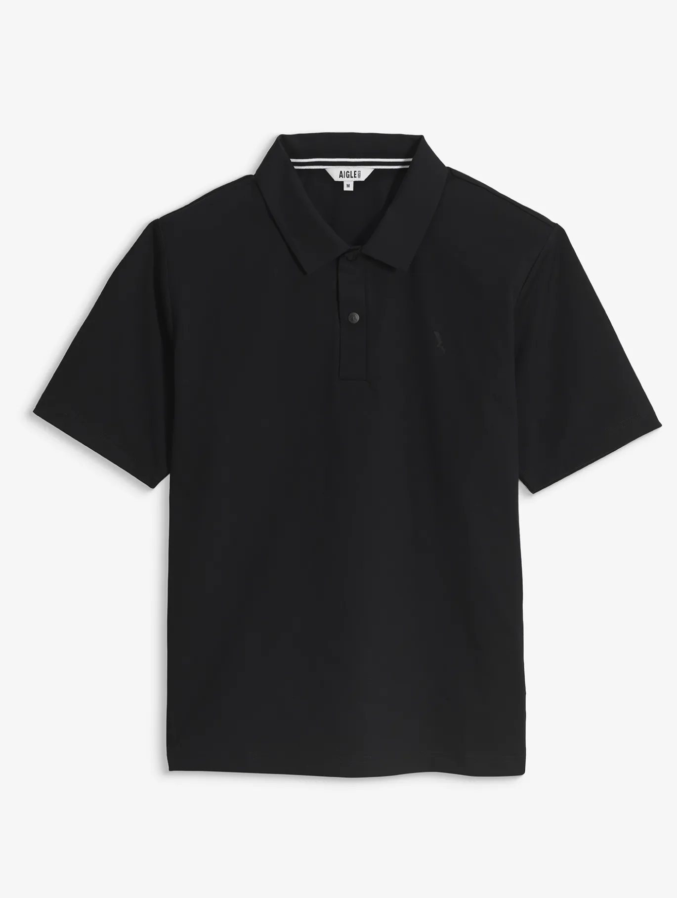 Polo Dry Fast™ TEXTILE® anti-UV avec logo sur la poitrine - Noir
