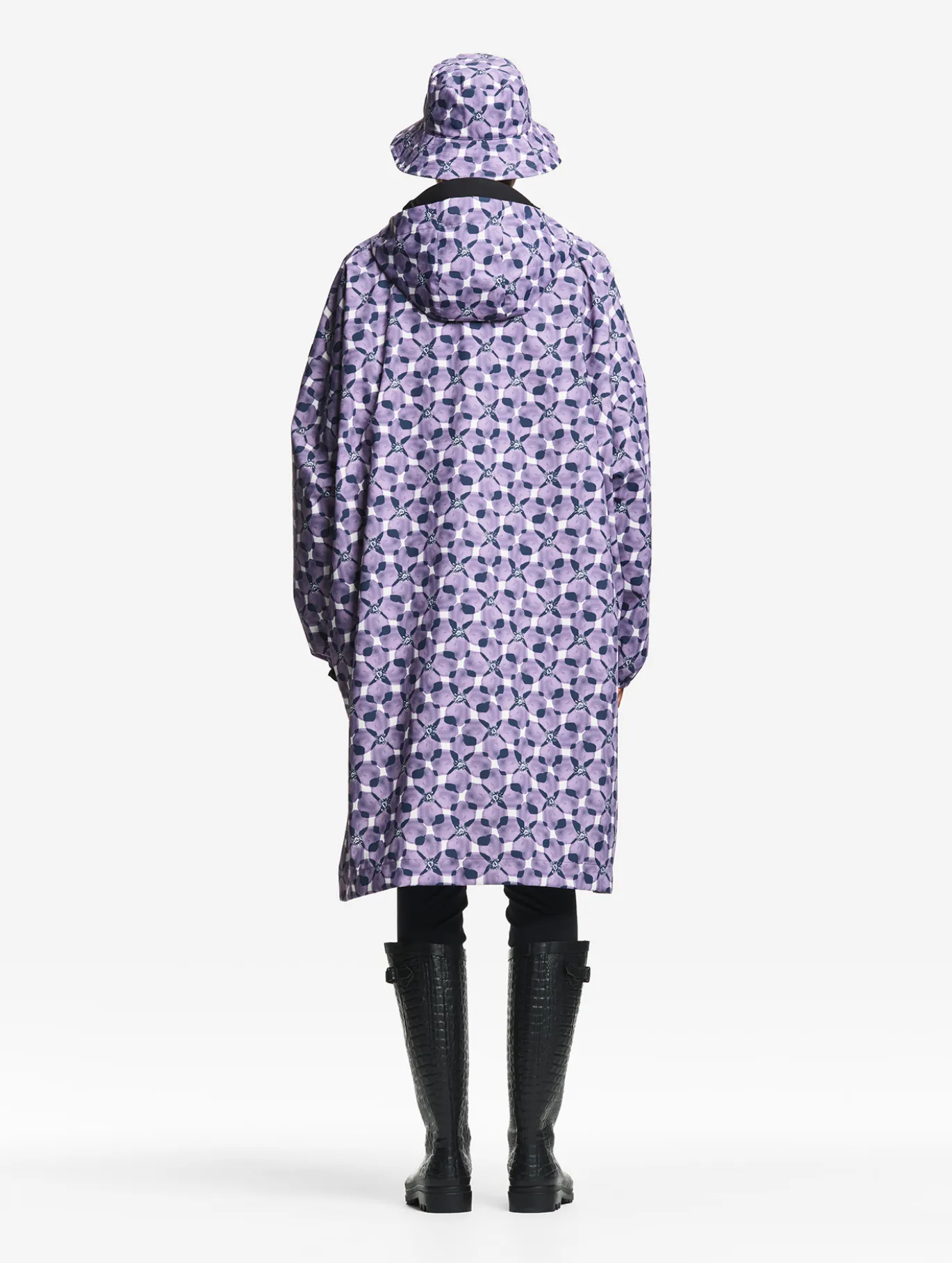 Poncho imprimé imperméable - Multicolore