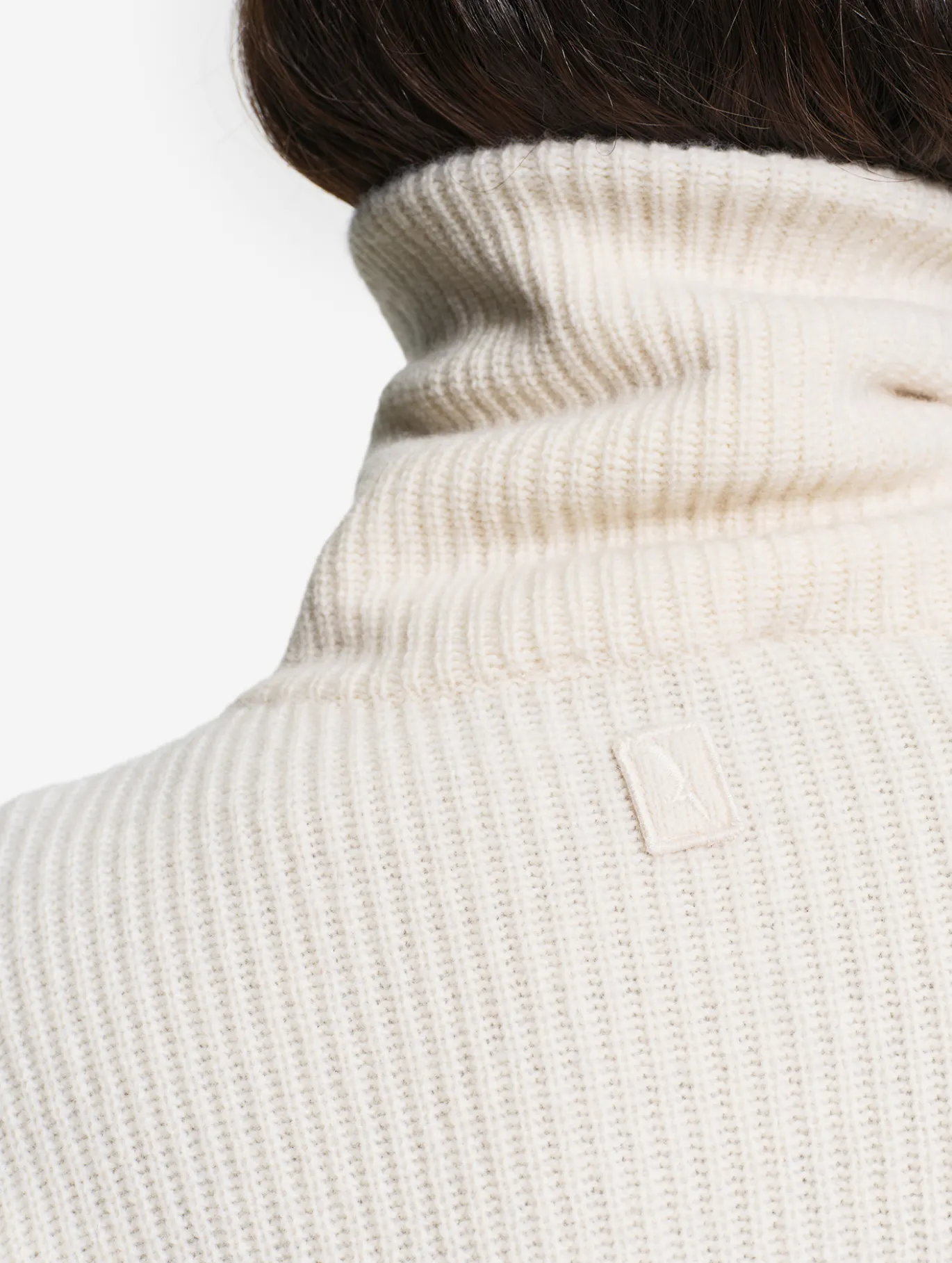 Pull camionneur en laine mérinos - Blanc