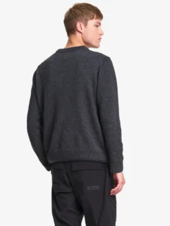 Pull col rond en laine mélangée - Gris