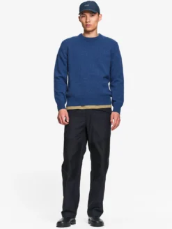 Pull col rond en laine mélangée - Gris
