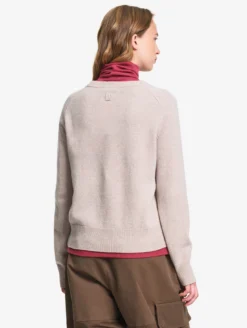 Pull col rond en laine mérinos - Gris