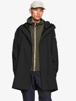Rainpack™ Bike : Blouson mixte imperméable MTD™, long et compactable - Noir