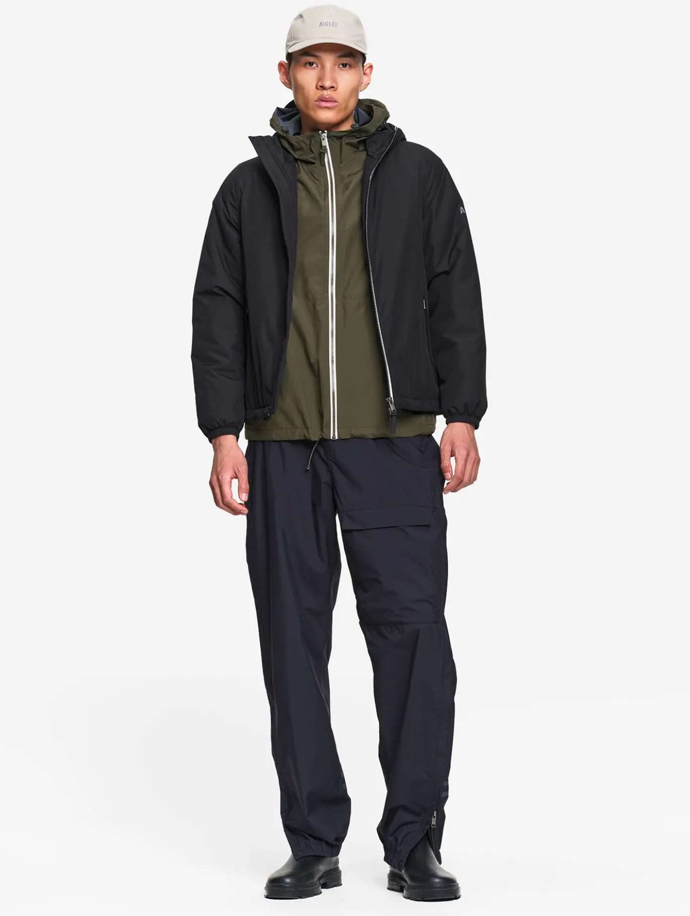 Rainpack™ bike surpantalon mixte MTD™ imperméable et compactable - Noir