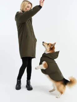 Rainpack™ chaude Repreve® et imperméable pour chien - Kaki