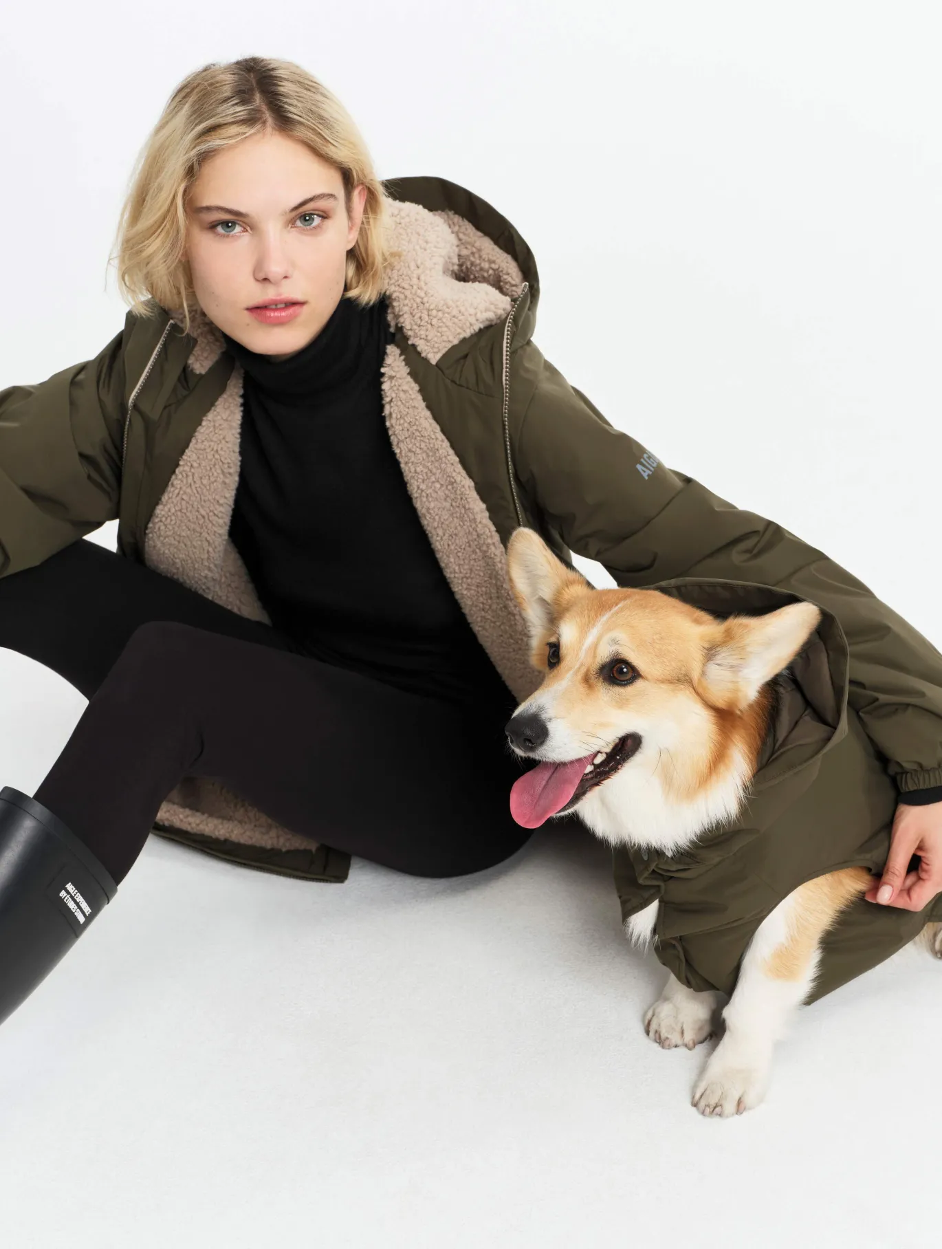 Rainpack™ chaude Repreve® et imperméable pour chien - Kaki