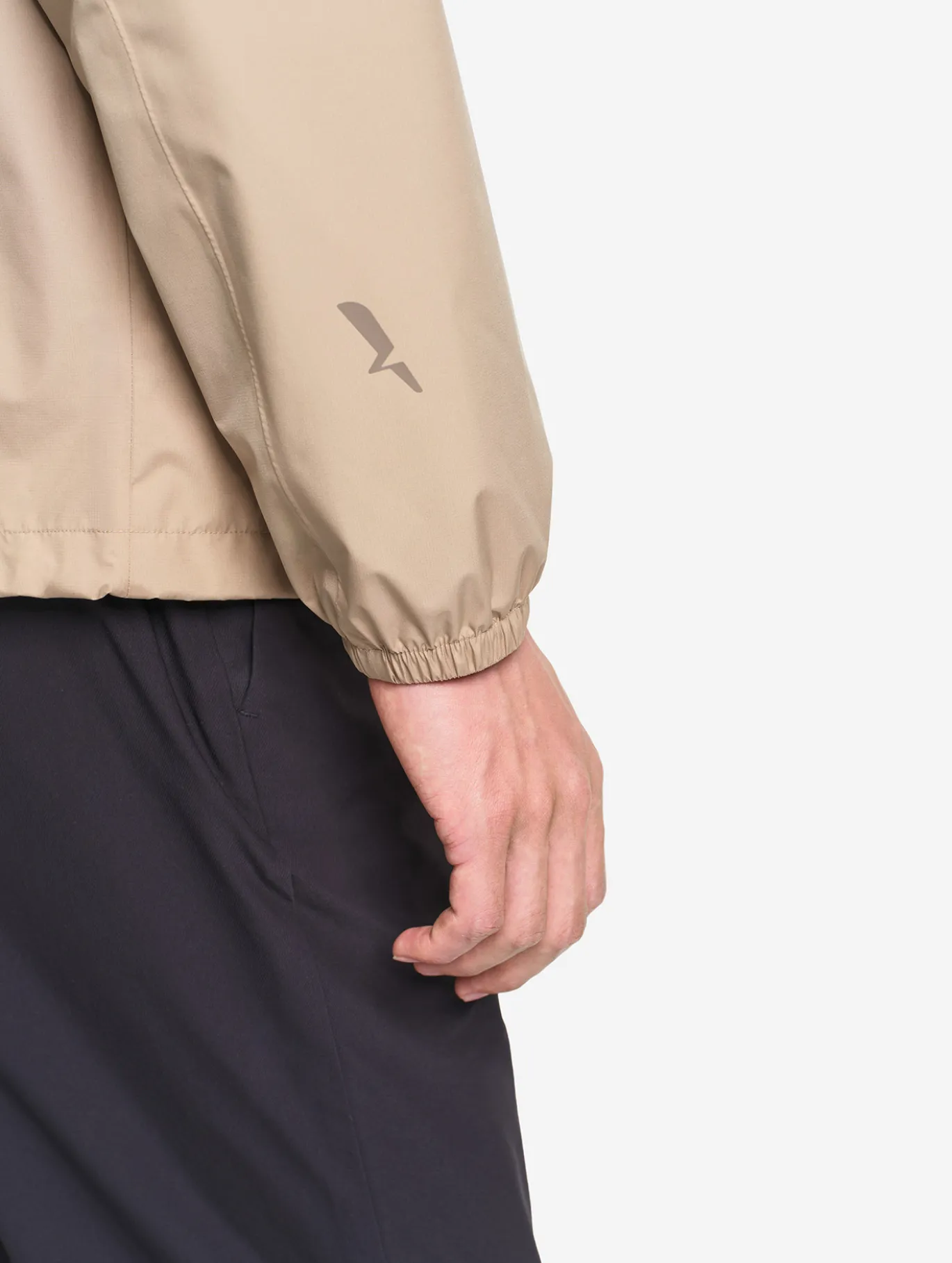 Rainpack™ 70 : coupe-vent mixte imperméable MTD™, court et pliable - Beige
