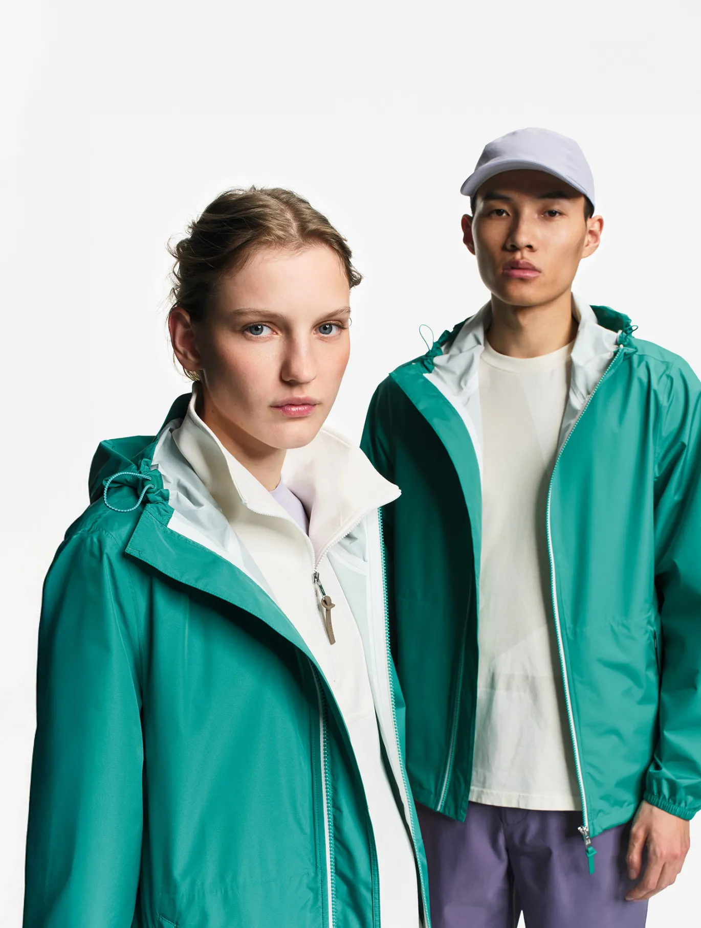 Rainpack™ 70 : coupe-vent mixte imperméable MTD™, court et pliable - Vert
