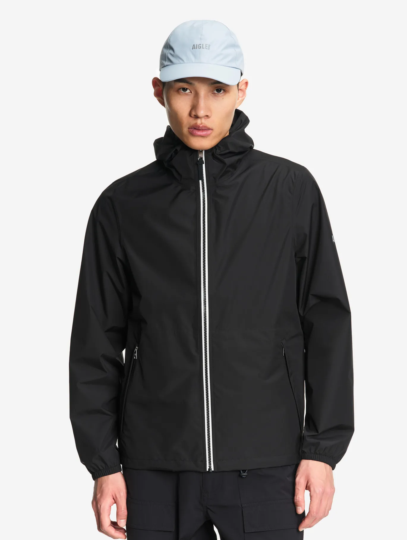 Rainpack™ 70 : coupe-vent mixte imperméable MTD™, court et pliable - Noir