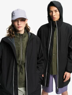 Rainpack™ 90 : coupe-vent mixte imperméable MTD™, long et pliable - Noir