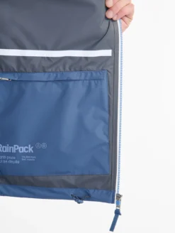 Rainpack™ 70 : Imperméable mixte coupe-vent MTD™ , court et pliable - Bleu