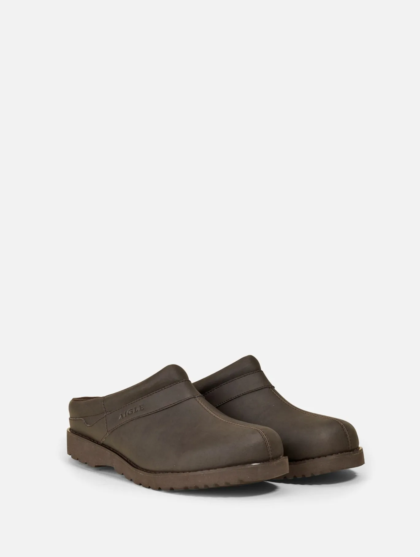 Sabot Basilo en cuir ultra léger - Marron