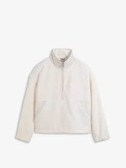 Sherpa moyenne col zippé - Blanc