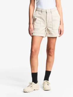 Short marin en sergé léger avec taille réglable - Beige