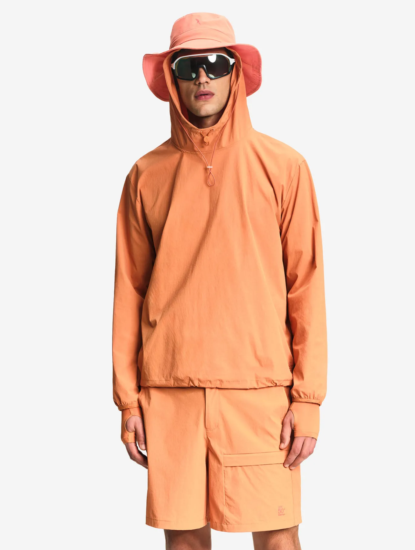 Solarpack™ : Sweat à capuche respirant UVC™ Dry Fast™ TEXTILE® Cool touch - Orange