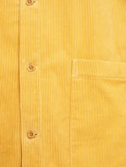 Surchemise en velours côtelé - Jaune