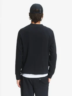 Sweatshirtcol ras du cou anti-UV avec poches zippées - Noir