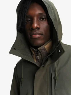 T-KIT™ Parka longue en coton avec 3 poches zippées MTD™ - Kaki
