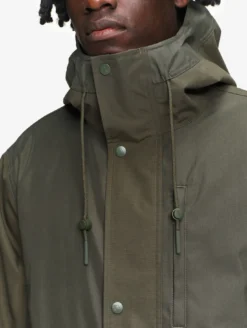 T-KIT™ Parka longue en coton avec 3 poches zippées MTD™ - Kaki