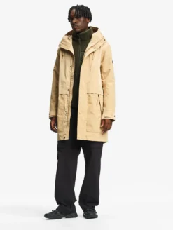T-KIT™ Parka longue en coton avec 3 poches zippées MTD™ - Beige