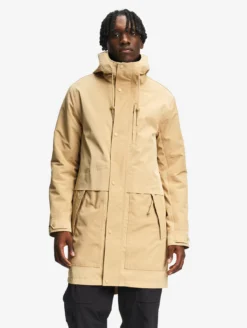 T-KIT™ Parka longue en coton avec 3 poches zippées MTD™ - Beige