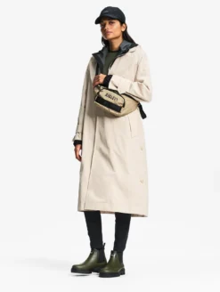 Trench-coat long avec ouverture côtés MTD™ - Gris