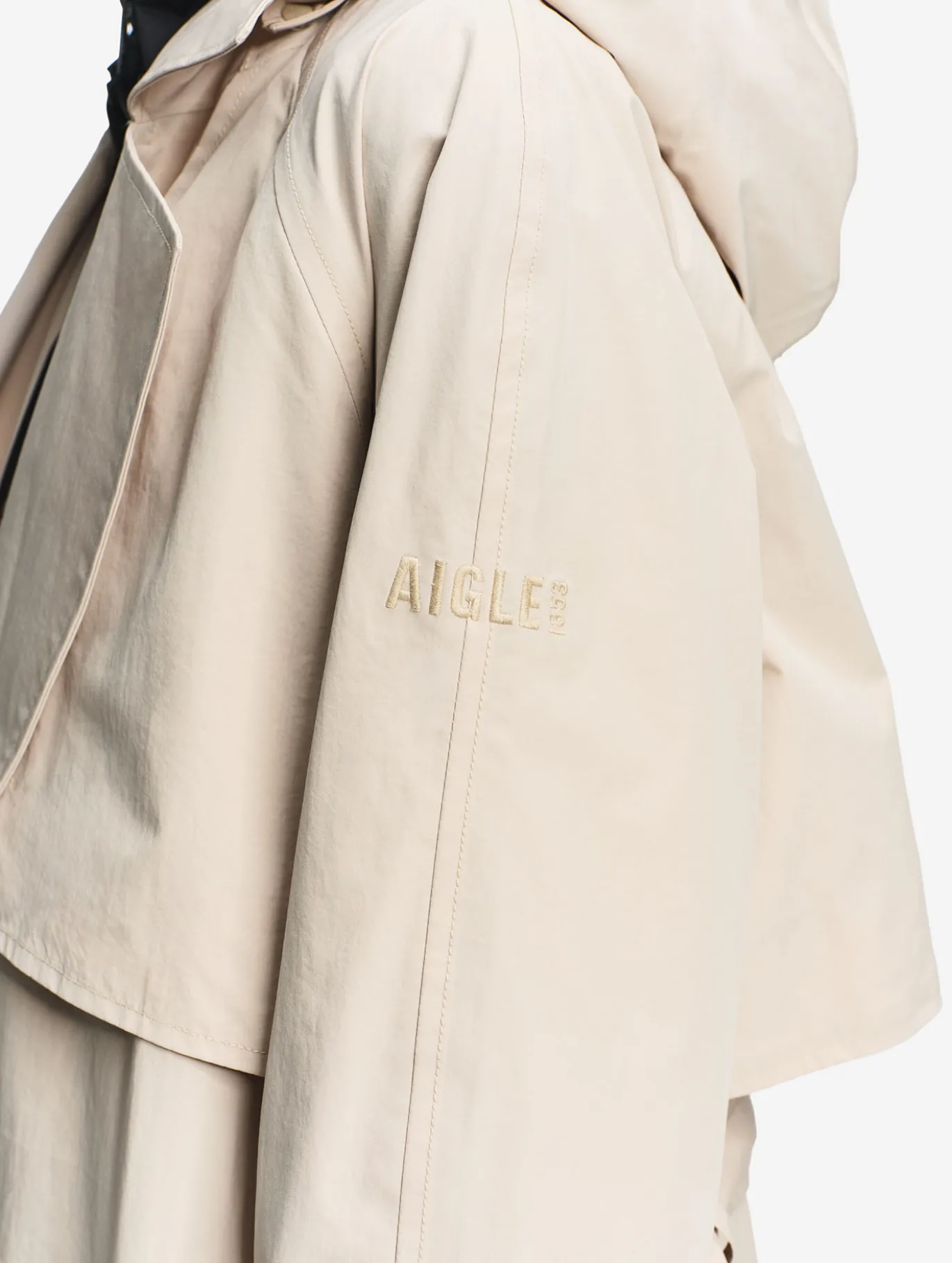 Trench-coat long avec ouverture côtés MTD™ - Gris