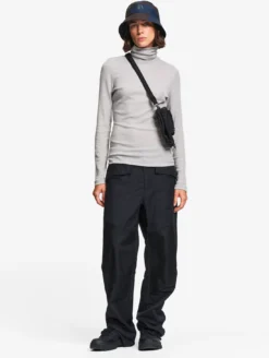 T-shirt col roulé ThermoPack™en laine mérinos et tencel thermo-régulateur - Gris