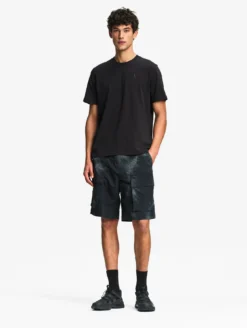 T-shirt en coton avec broderie - Noir