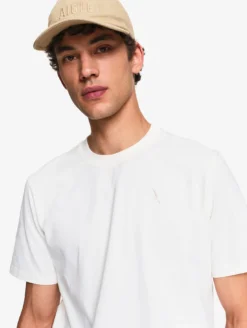 T-shirt en coton avec broderie - Blanc
