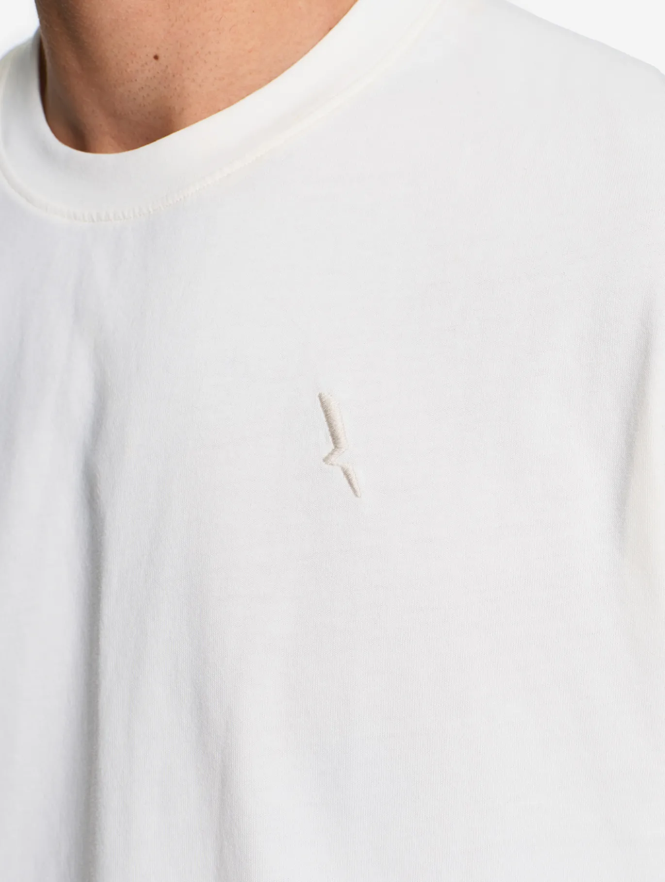 T-shirt en coton avec broderie - Blanc