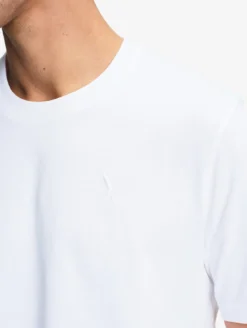 T-shirt en coton avec broderie - Blanc