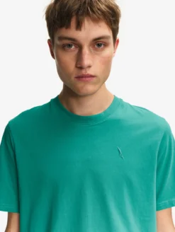 T-shirt en coton avec broderie - Vert