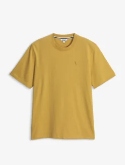 T-shirt en coton avec broderie - Jaune
