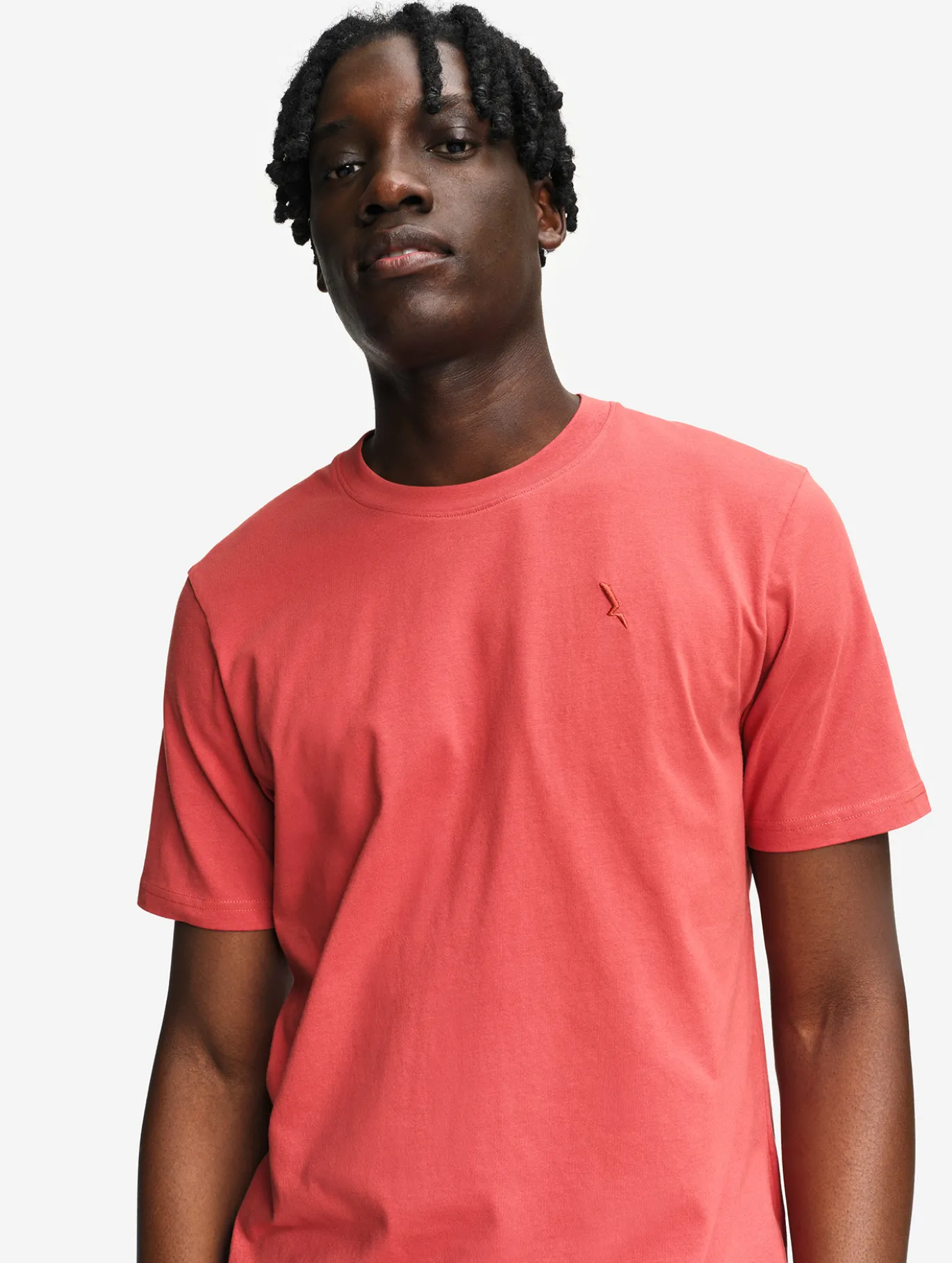 T-shirt en coton avec broderie - Rouge