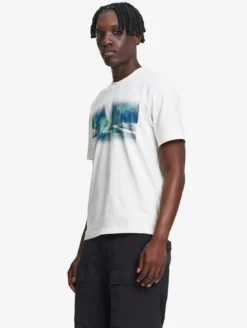 T-shirt en coton graphique imprimé - Blanc