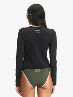 T-shirt manches longues en lycra - Aigle x Chlore - Noir