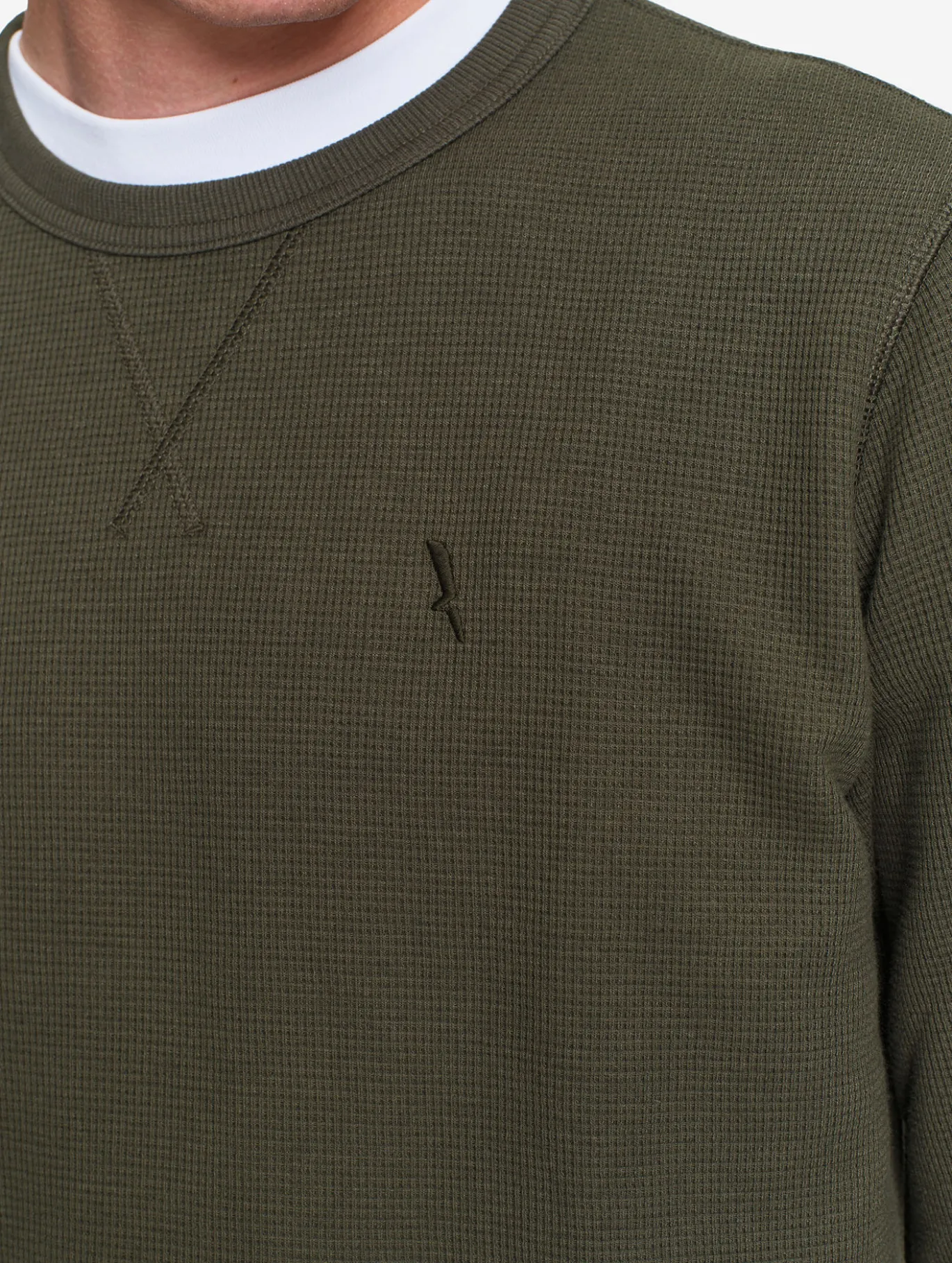 T-shirt nid d'abeille - Kaki