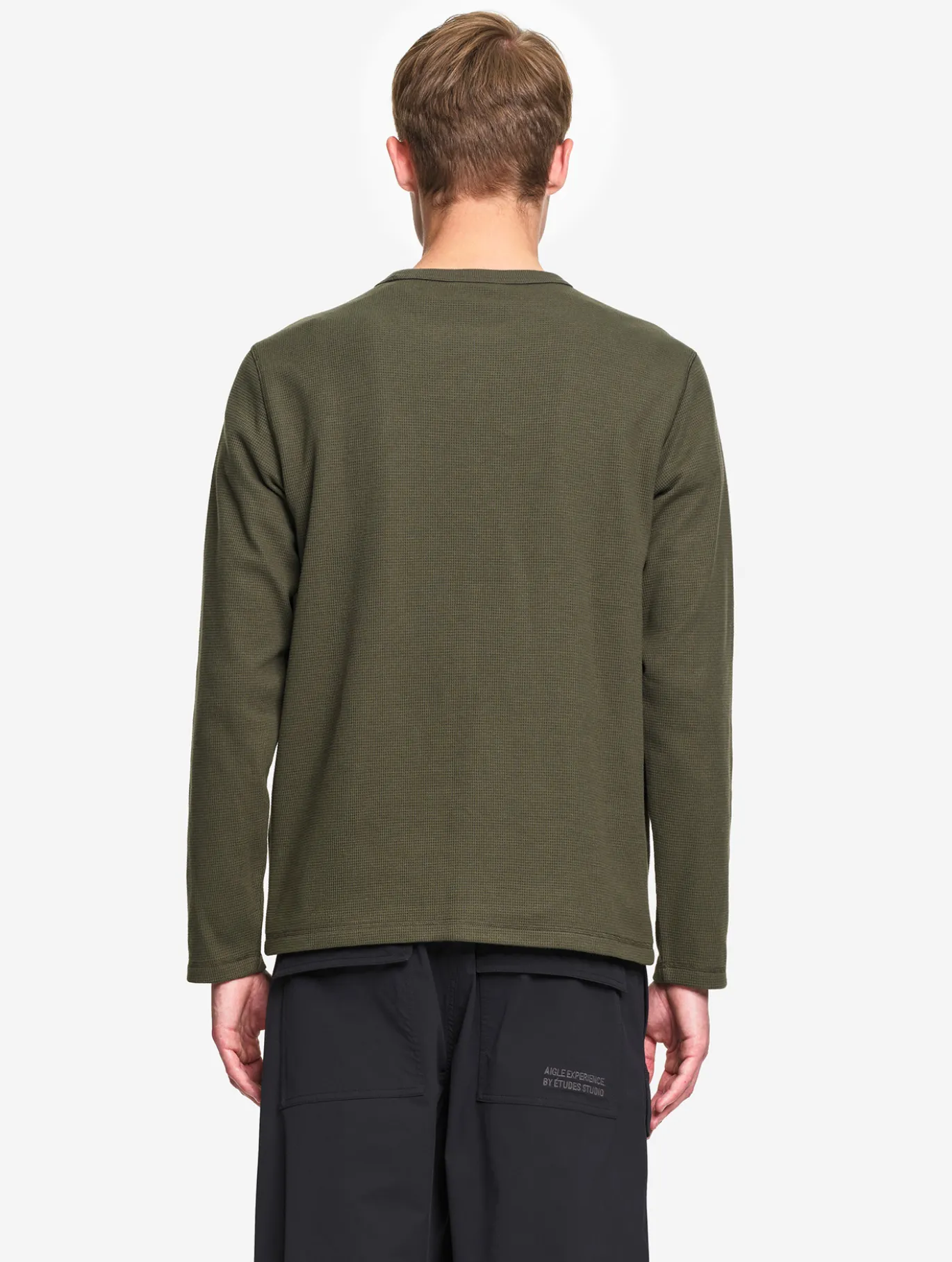 T-shirt nid d'abeille - Kaki