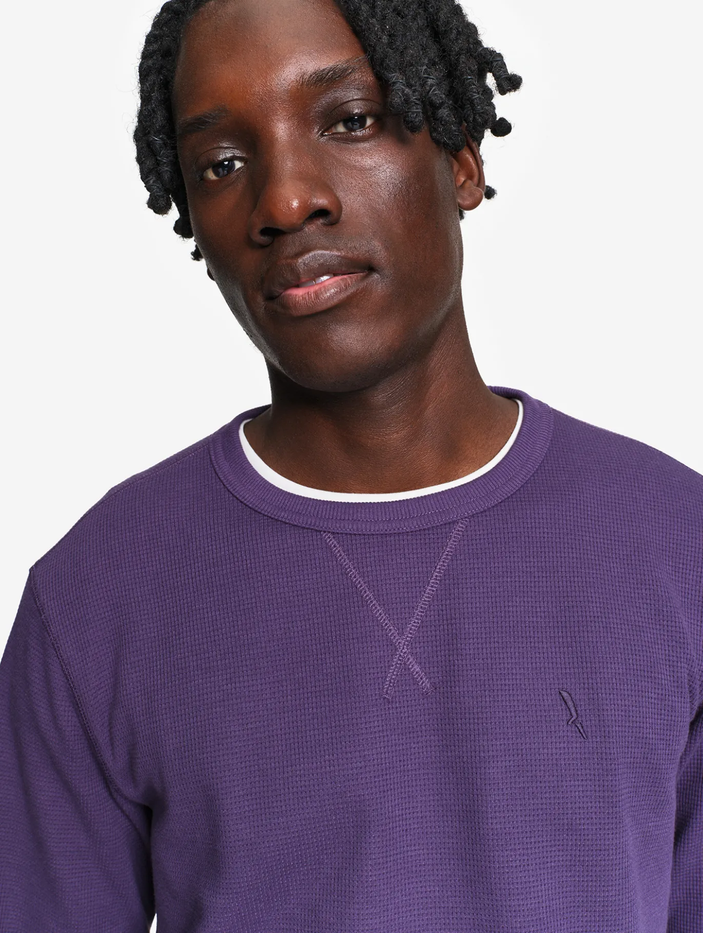 T-shirt nid d'abeille - Violet