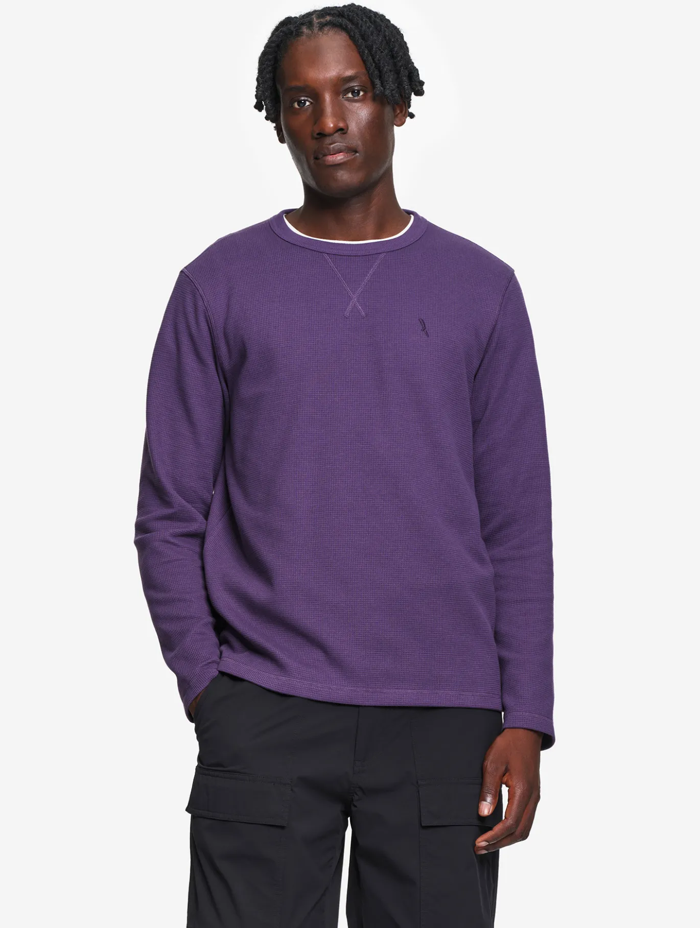 T-shirt nid d'abeille - Violet