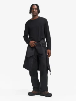 T-shirt ThermoPack™ en laine mérinos thermo-régulatrice - Noir